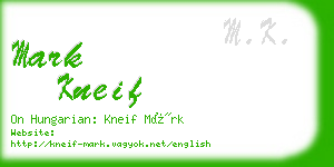mark kneif business card